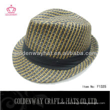 Мода шляпы соломенной шляпы Fedora для украшения
